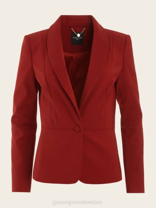 GUESS chaqueta de hollywood mujer 0P8X1881 rojo oscuro mermelada vestir