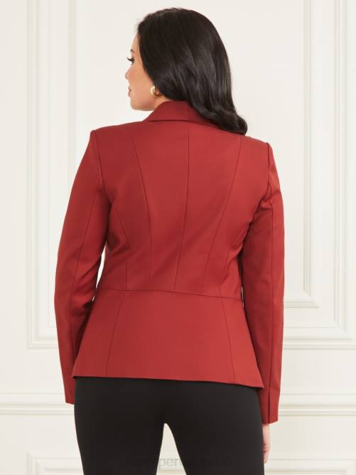GUESS chaqueta de hollywood mujer 0P8X1881 rojo oscuro mermelada vestir
