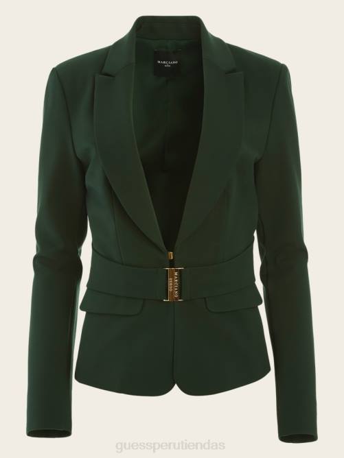 GUESS chaqueta farah mujer 0P8X1892 chenilla verde vestir