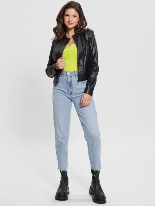 GUESS chaqueta moto fiammetta mujer 0P8X1756 negro vestir