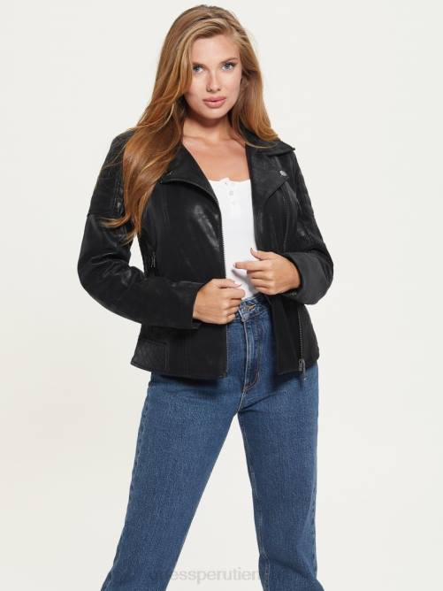 GUESS chaqueta moto olivia mujer 0P8X1982 negro vestir