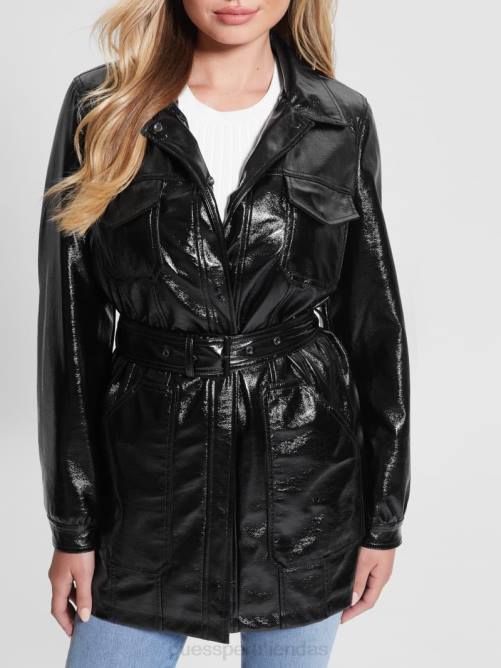 GUESS chaqueta pax de piel sintética mujer 0P8X1905 negro vestir