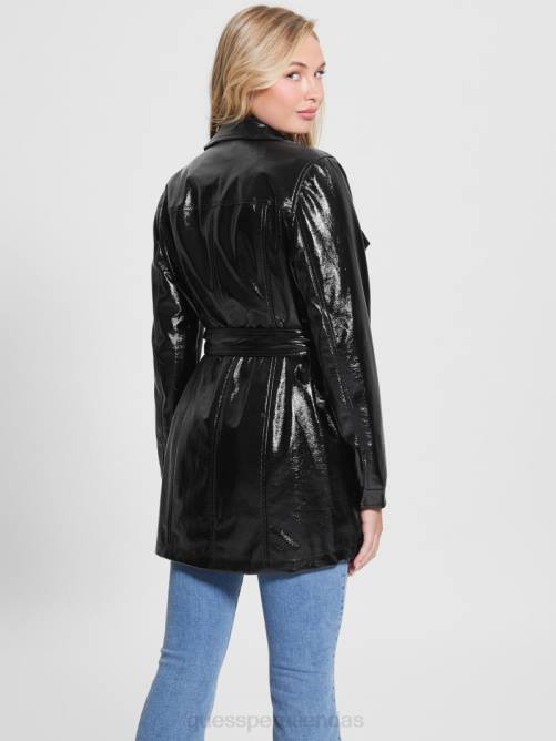 GUESS chaqueta pax de piel sintética mujer 0P8X1905 negro vestir