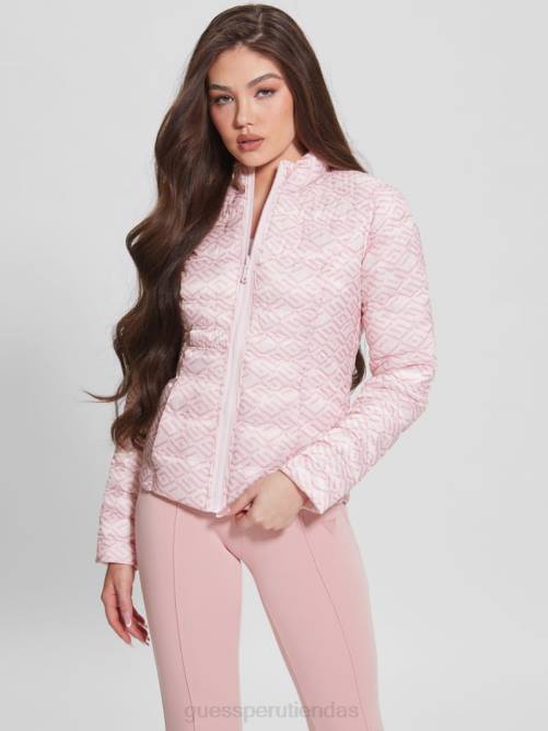 GUESS chaqueta reversible eco janis mujer 0P8X1984 rosa discreto vestir
