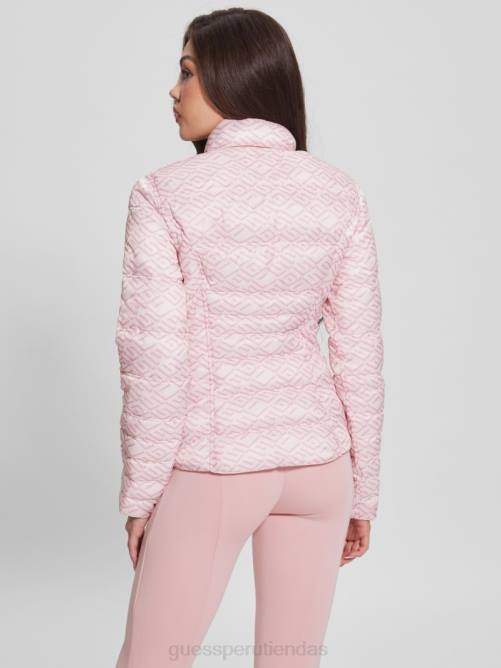 GUESS chaqueta reversible eco janis mujer 0P8X1984 rosa discreto vestir