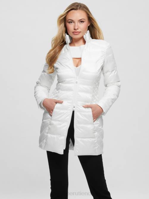GUESS chaqueta reversible eco joy mujer 0P8X1972 blanco puro vestir
