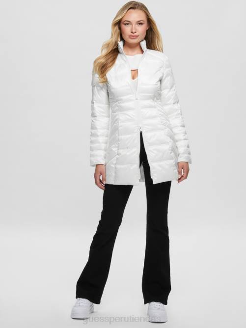 GUESS chaqueta reversible eco joy mujer 0P8X1972 blanco puro vestir