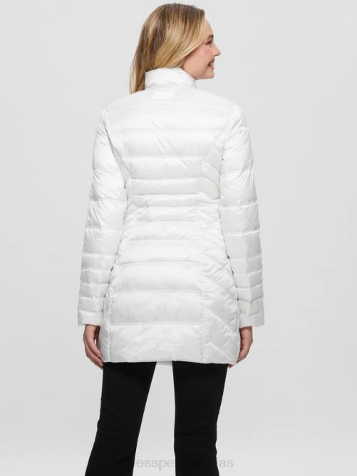 GUESS chaqueta reversible eco joy mujer 0P8X1972 blanco puro vestir