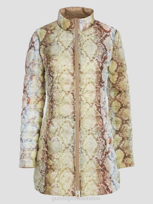 GUESS chaqueta reversible eco joy mujer 0P8X1992 arena mojada vestir