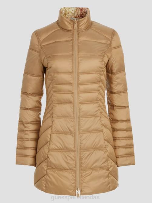 GUESS chaqueta reversible eco joy mujer 0P8X1992 arena mojada vestir