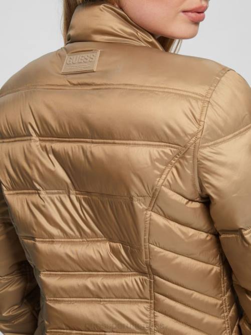 GUESS chaqueta reversible eco joy mujer 0P8X1992 arena mojada vestir