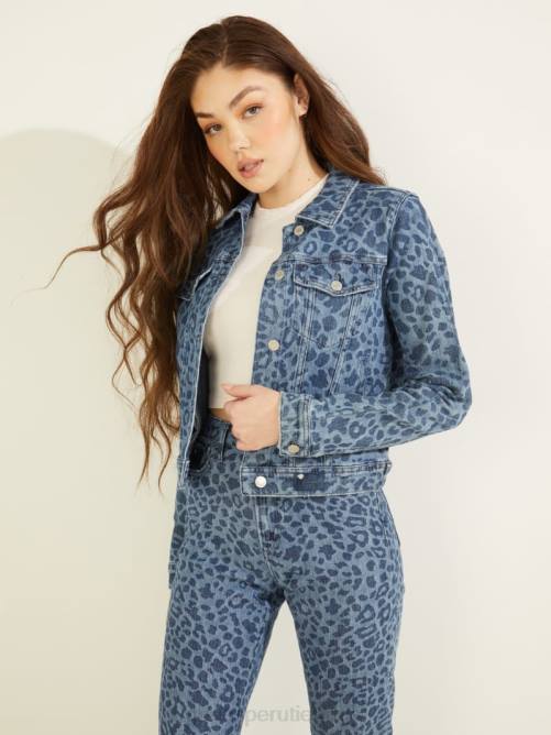 GUESS chaqueta vaquera eco doria mujer 0P8X251 leon jade vestir