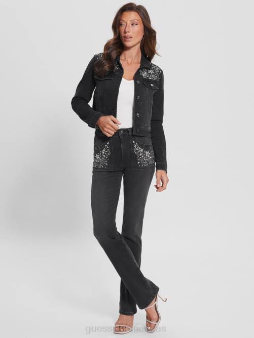 GUESS chaqueta vaquera stevie mujer 0P8X135 salida nocturna vestir
