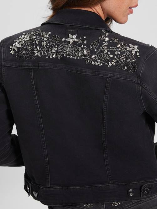 GUESS chaqueta vaquera stevie mujer 0P8X135 salida nocturna vestir