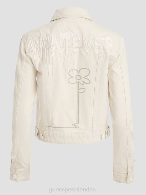 GUESS chaqueta vaquera stevie mujer 0P8X180 tinte (amarillo) vestir