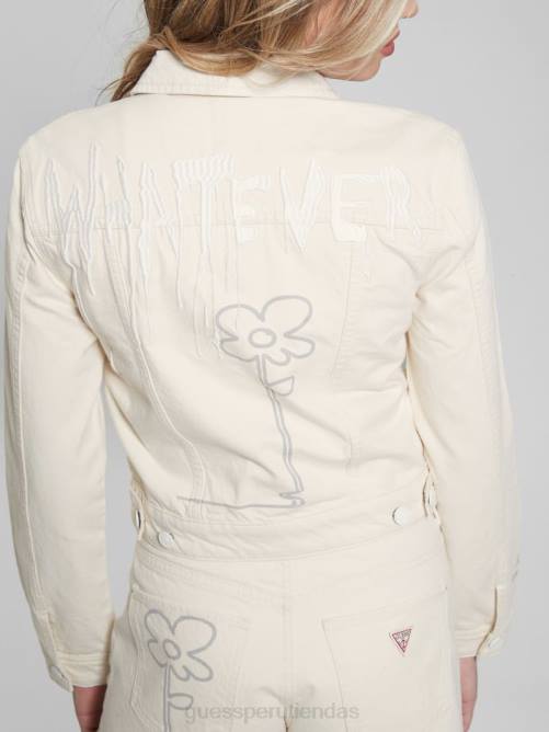 GUESS chaqueta vaquera stevie mujer 0P8X180 tinte (amarillo) vestir