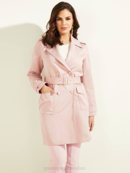 GUESS gabardina eco portland mujer 0P8X1862 niebla lila vestir
