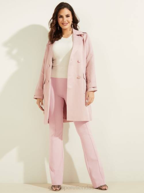 GUESS gabardina eco portland mujer 0P8X1862 niebla lila vestir