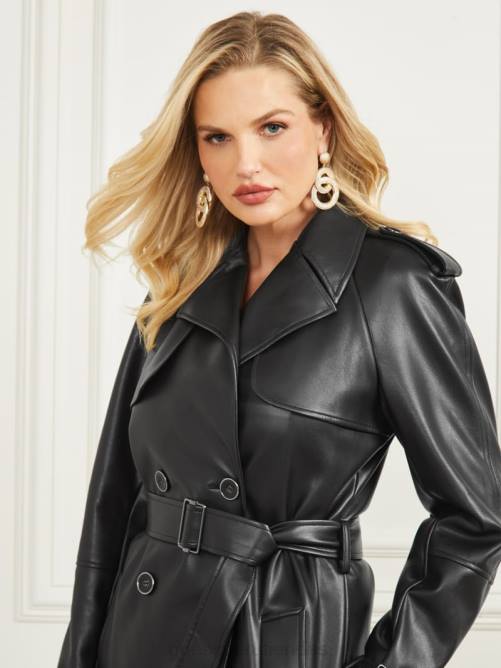 GUESS gabardina thorne mujer 0P8X1876 negro vestir