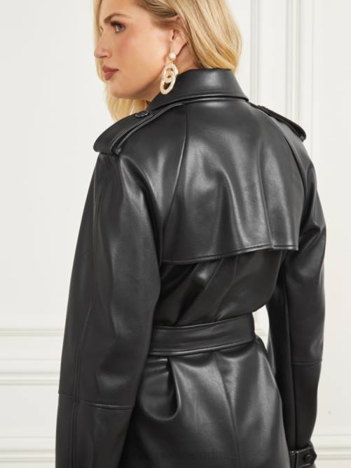 GUESS gabardina thorne mujer 0P8X1876 negro vestir