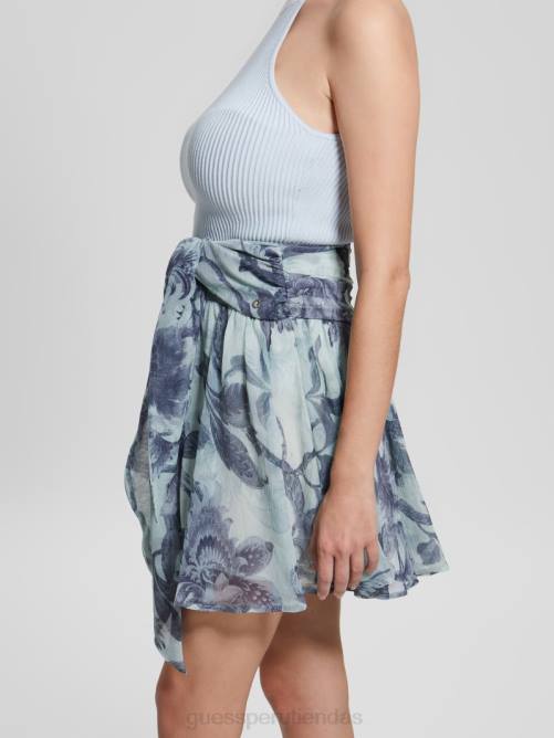 GUESS falda eco aman floral mujer 0P8X2417 porcelana estampado floral bl vestir
