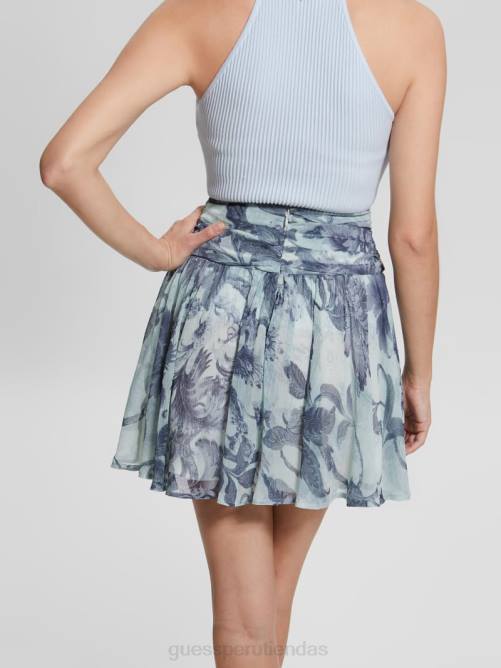 GUESS falda eco aman floral mujer 0P8X2417 porcelana estampado floral bl vestir