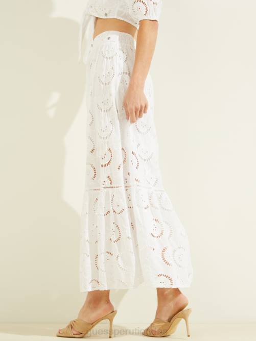 GUESS falda esmeralda mujer 0P8X2381 blanco puro vestir
