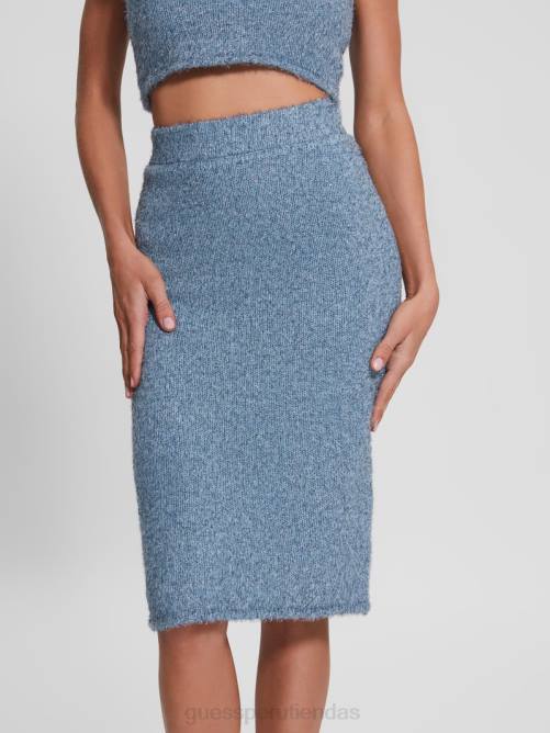 GUESS falda estilo suéter borroso tinsley mujer 0P8X2355 mar nórdico multi vestir