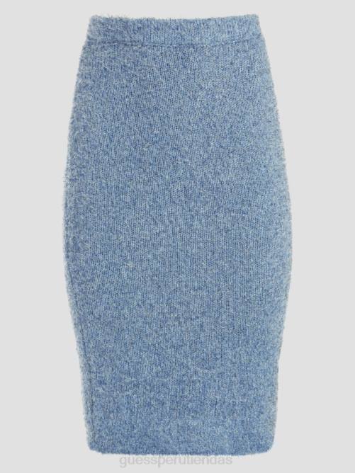 GUESS falda estilo suéter borroso tinsley mujer 0P8X2355 mar nórdico multi vestir