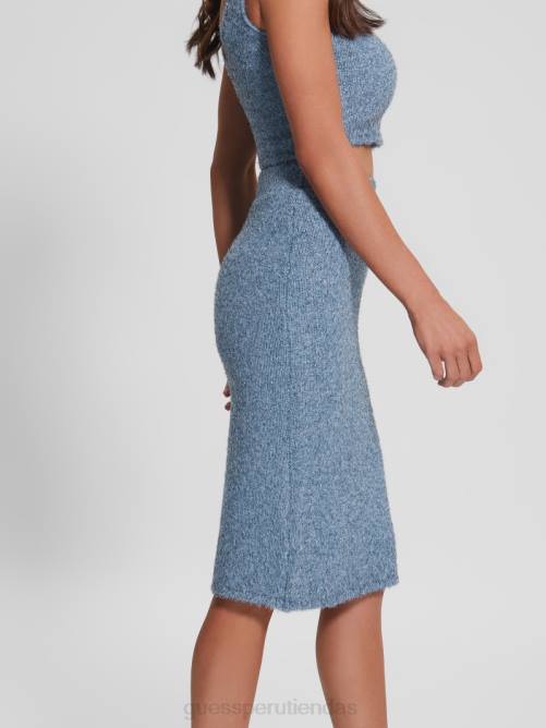 GUESS falda estilo suéter borroso tinsley mujer 0P8X2355 mar nórdico multi vestir