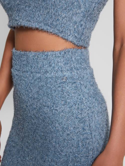 GUESS falda estilo suéter borroso tinsley mujer 0P8X2355 mar nórdico multi vestir