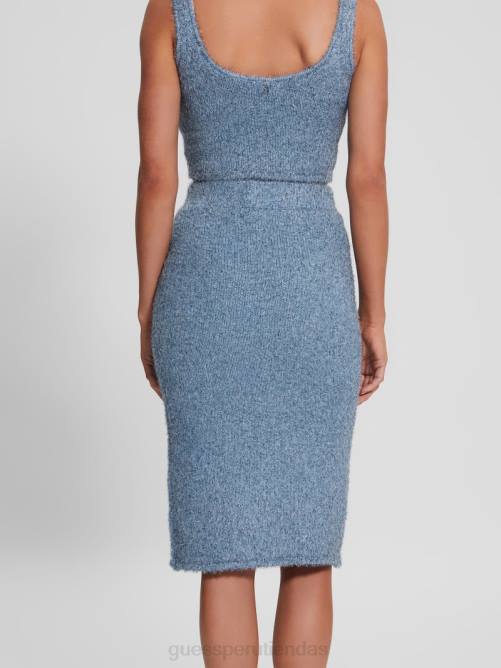 GUESS falda estilo suéter borroso tinsley mujer 0P8X2355 mar nórdico multi vestir