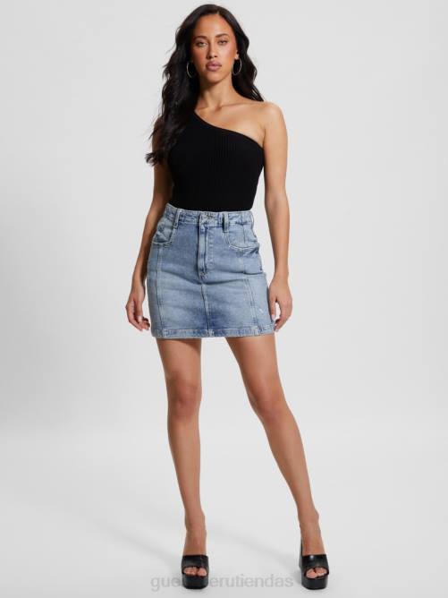 GUESS falda vaquera de sauce ecológico mujer 0P8X31 teatro vestir