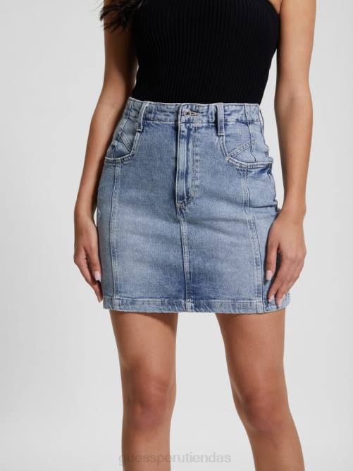 GUESS falda vaquera de sauce ecológico mujer 0P8X31 teatro vestir