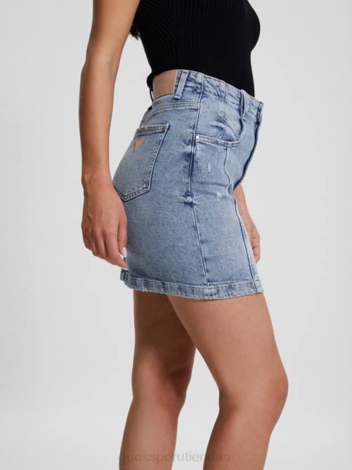 GUESS falda vaquera de sauce ecológico mujer 0P8X31 teatro vestir