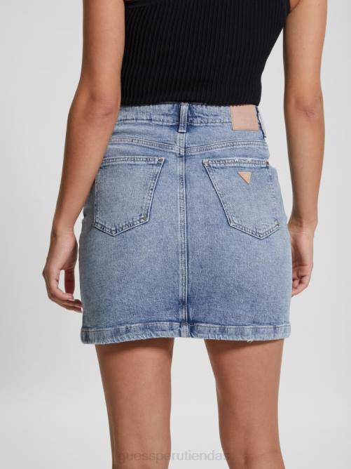 GUESS falda vaquera de sauce ecológico mujer 0P8X31 teatro vestir