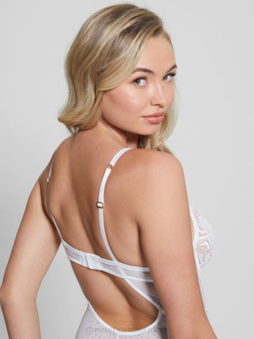 GUESS body tanga danielle mujer 0P8X1429 blanco puro vestir