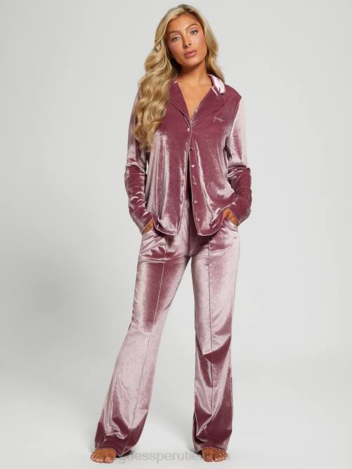 GUESS conjunto de pijama de cate mujer 0P8X2621 viña violeta a464 vestir