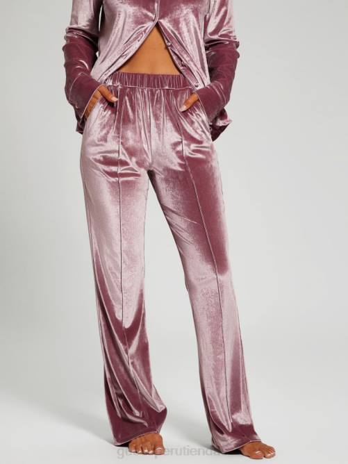 GUESS conjunto de pijama de cate mujer 0P8X2621 viña violeta a464 vestir
