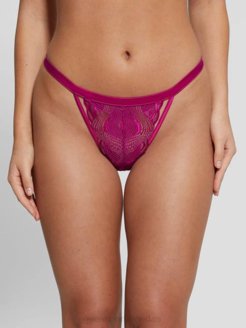 GUESS danielle tanga tanga mujer 0P8X2627 Rosa roja vestir