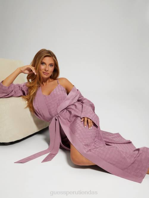 GUESS pijama doris mujer 0P8X1175 4 g de vino de jacquard brillante vestir