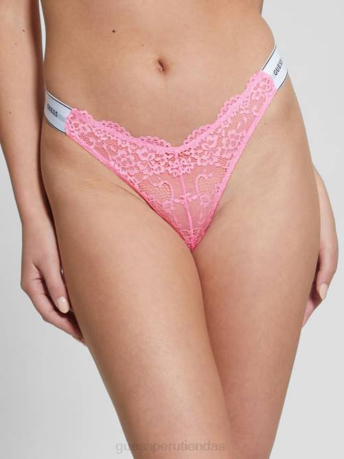 GUESS tanga de encaje bella mujer 0P8X2711 flor meñique vestir