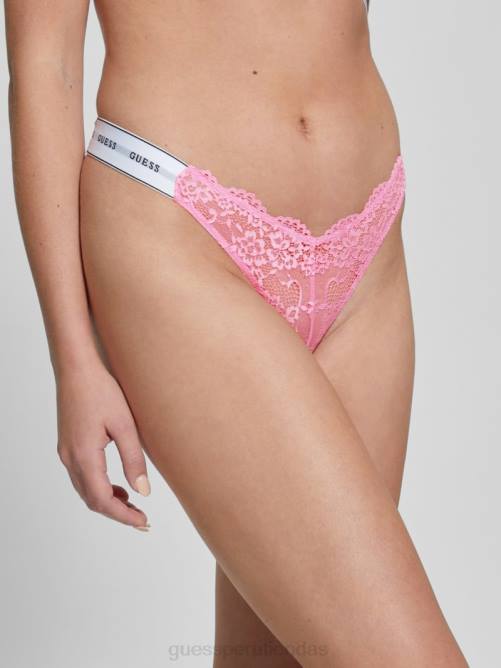 GUESS tanga de encaje bella mujer 0P8X2711 flor meñique vestir