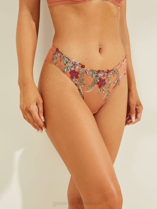 GUESS tanga de malla carmen mujer 0P8X2749 ladrillo de piedra vestir