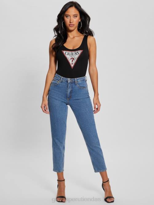 GUESS body clásico con logo mujer 0P8X961 negro vestir