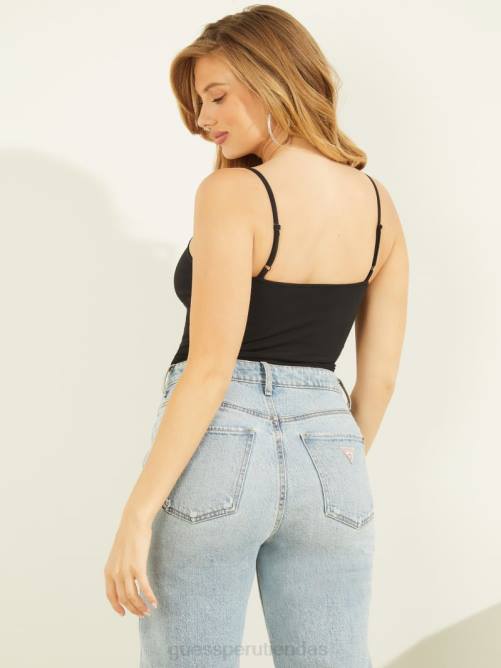 GUESS body con logo de arcoíris mujer 0P8X1154 negro vestir