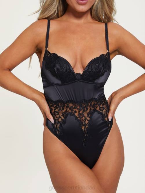 GUESS body con tanga bridgette mujer 0P8X2648 negro vestir