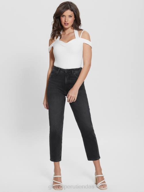 GUESS body eco cora con hombros descubiertos mujer 0P8X1096 glamour blanco vestir