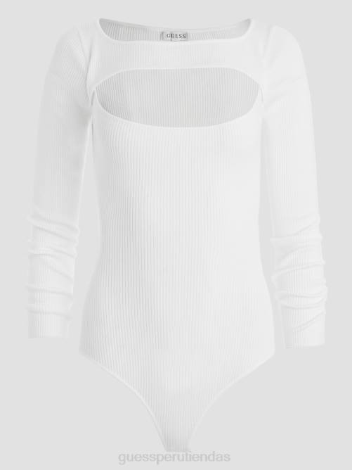 GUESS body eco liv con aberturas mujer 0P8X1413 paloma blanca vestir
