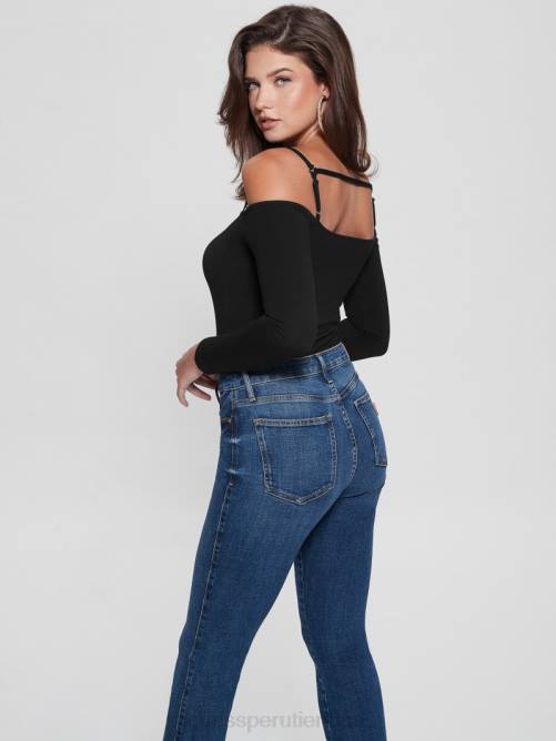 GUESS body eco malaya con arnés mujer 0P8X1399 negro vestir